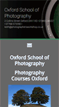 Mobile Screenshot of oxfordschoolofphotography.co.uk