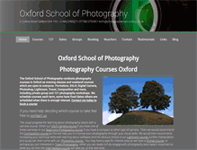Tablet Screenshot of oxfordschoolofphotography.co.uk